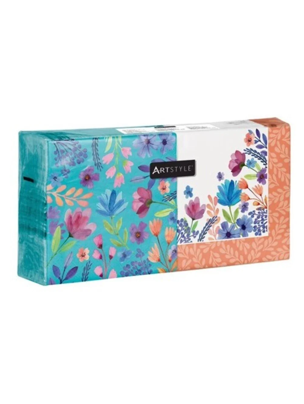 200-Count 3-Ply Printed Disposable Paper Napkin Pack in Spring Floral